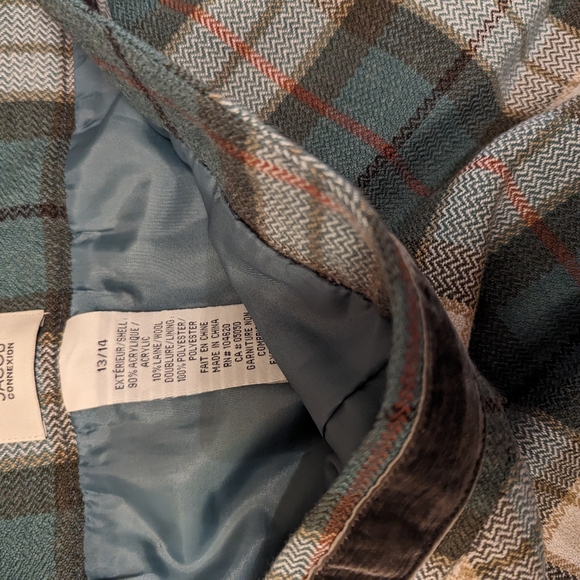 Plaid lined vintage skirt - Picture 4 of 5